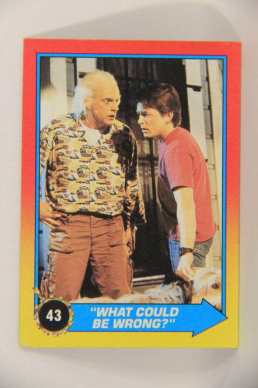 Back To The Future II 1989 Trading Card #43 What Could Be Wrong L017602