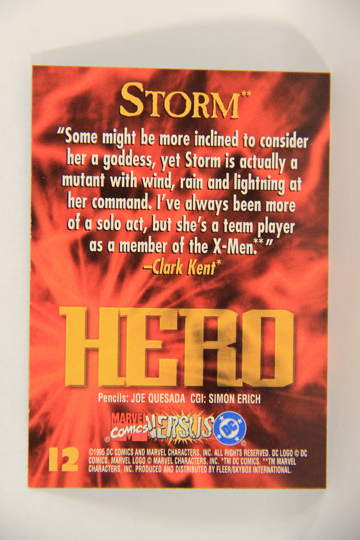 DC Versus Marvel Comics 1995 Trading Card #12 Storm ENG L017619