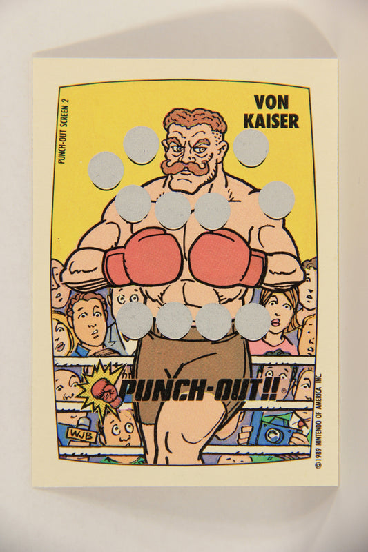 Nintendo Punch-Out 1989 Scratch-Off Card Screen #2 Of 10 ENG L017632