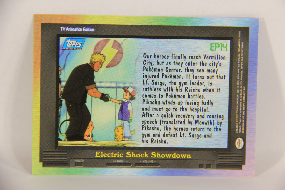 Pokémon Card TV Animation #EP14 Electric Shock Showdown Blue Logo 1st Print ENG L017642