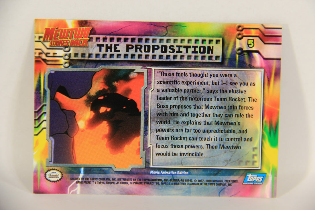 Pokémon Card First Movie #5 The Proposition Blue Logo 1st Print ENG L017649