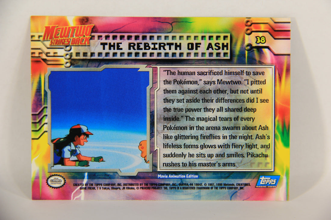 Pokémon Card First Movie #38 The Rebirth Of Ash Blue Logo 1st Print ENG L017660