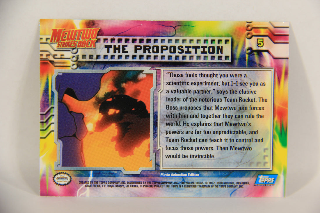 Pokémon Card First Movie #5 The Proposition Foil Chase Blue Logo 1st Print ENG L017666