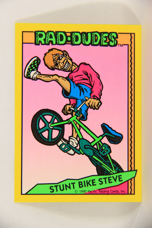 Rad-Dudes 1990 Trading Card #14 Stunt Bike Steve L017670