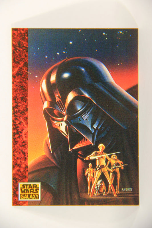 Star Wars Galaxy 1993 Topps Card #59 Evil Darth Vader Artwork ENG L017672