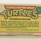 Teenage Mutant Ninja Turtles 1989 Trading Card #5 Mysterious Rescuer ENG L017673