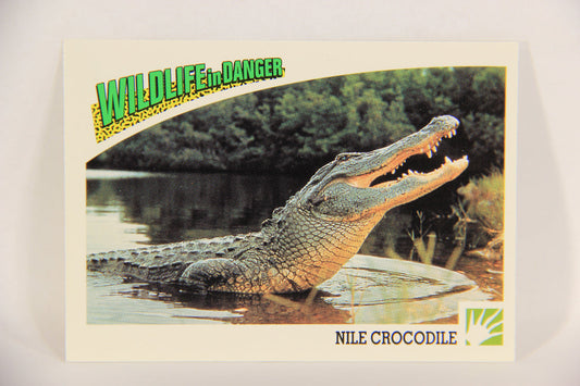 Wildlife In Danger WWF 1992 Trading Card #47 Nile Crocodile ENG L017680