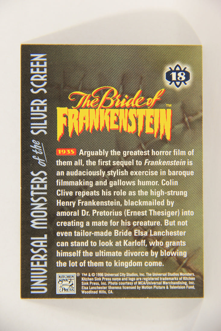 Universal Monsters Of The Silver Screen 1996 Trading Card #18 Bride Of Frankenstein 1935 L017683