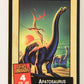 Escape Of The Dinosaurs 1993 Trading Card #4 Apatosaurus ENG L017689