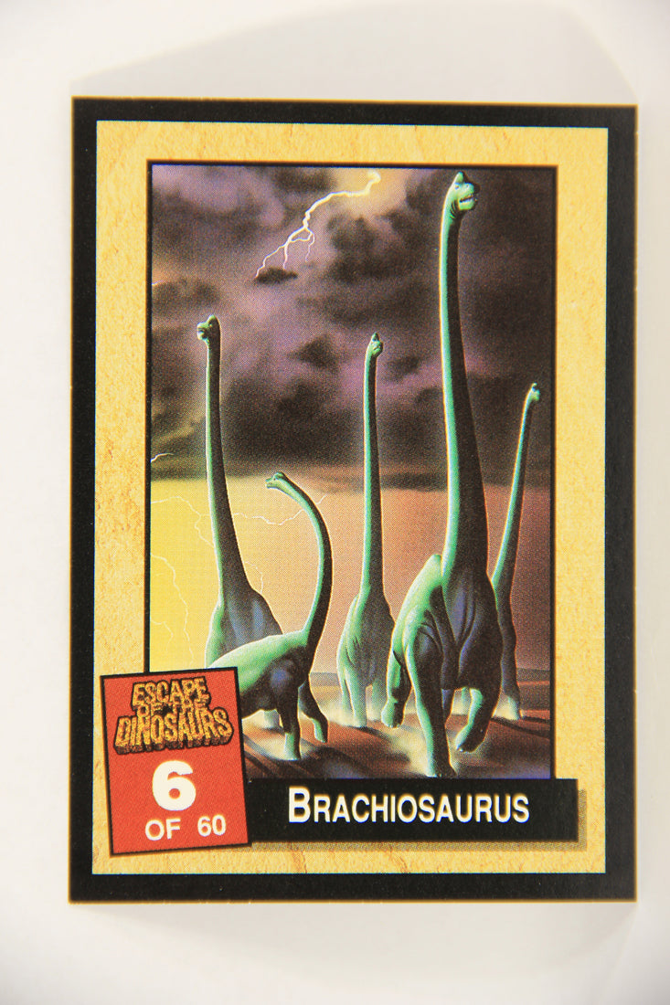 Escape Of The Dinosaurs 1993 Trading Card #6 Brachiosaurus ENG L017691