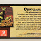 Escape Of The Dinosaurs 1993 Trading Card #9 Ceratosaurus ENG L017694