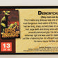 Escape Of The Dinosaurs 1993 Trading Card #13 Deinonychus ENG L017698