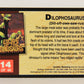 Escape Of The Dinosaurs 1993 Trading Card #14 Dilophosaurus ENG L017699