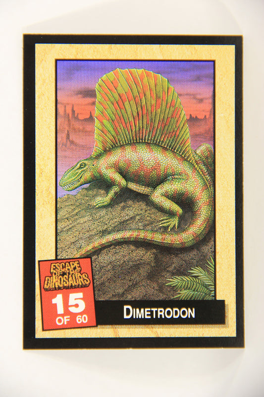 Escape Of The Dinosaurs 1993 Trading Card #15 Dimetrodon ENG L017700