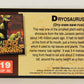 Escape Of The Dinosaurs 1993 Trading Card #19 Dryosaurus ENG L017704