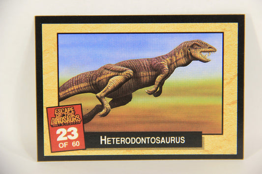Escape Of The Dinosaurs 1993 Trading Card #23 Heterodontosaurus ENG L017708