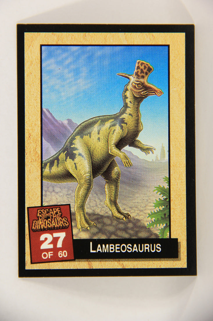 Escape Of The Dinosaurs 1993 Trading Card #27 Lambeosaurus ENG L017712