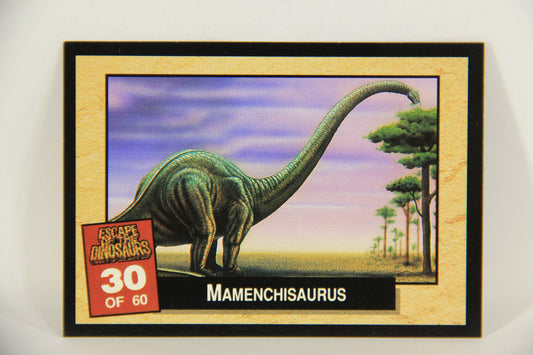 Escape Of The Dinosaurs 1993 Trading Card #30 Mamenchisaurus ENG L017715
