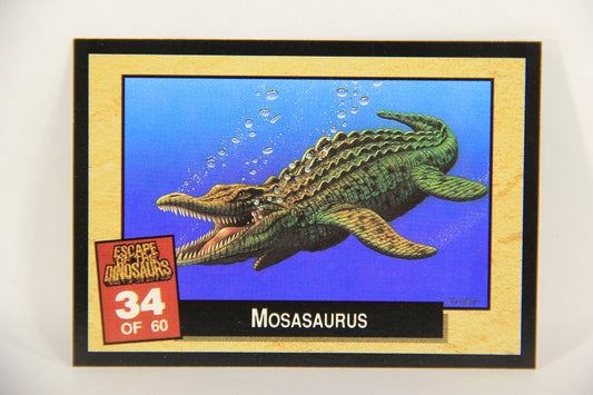 Escape Of The Dinosaurs 1993 Trading Card #34 Mosasaurus ENG L017719