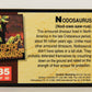 Escape Of The Dinosaurs 1993 Trading Card #35 Nodosaurus ENG L017720