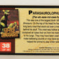 Escape Of The Dinosaurs 1993 Trading Card #38 Parasaurolophus ENG L017723