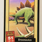 Escape Of The Dinosaurs 1993 Trading Card #51 Stegosaurus ENG L017736