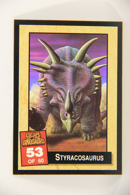 Escape Of The Dinosaurs 1993 Trading Card #53 Styracosaurus ENG L017738