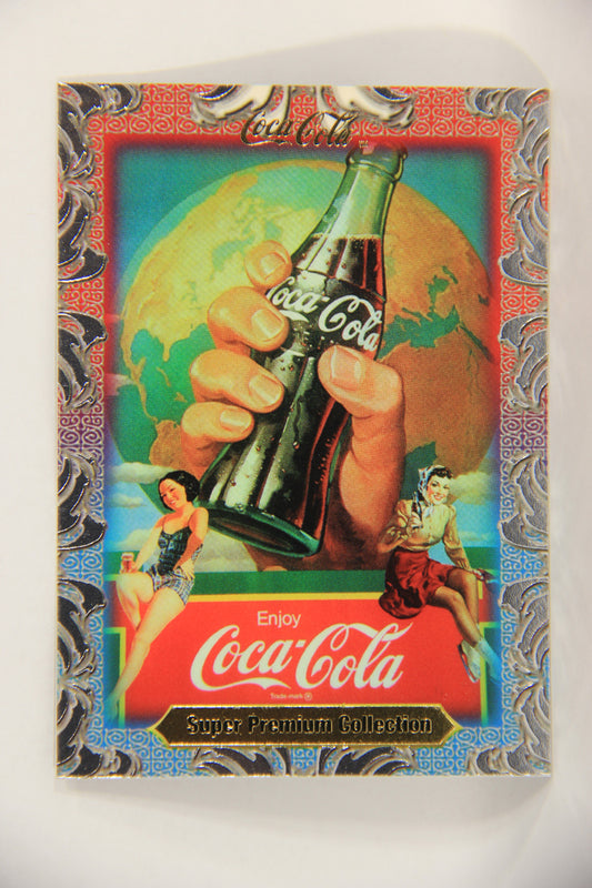 Coca-Cola Super Premium 1995 Trading Card #3 Metal Sign 1945 L017753