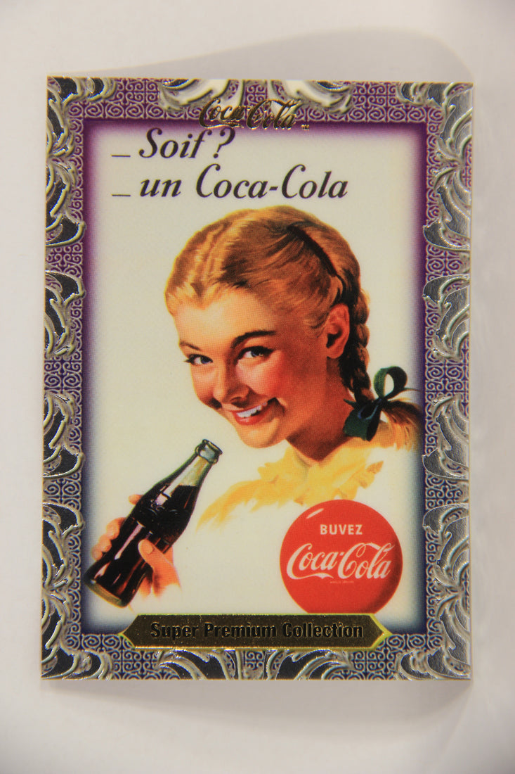 Coca-Cola Super Premium 1995 Trading Card #7 French Poster 1950s L017757