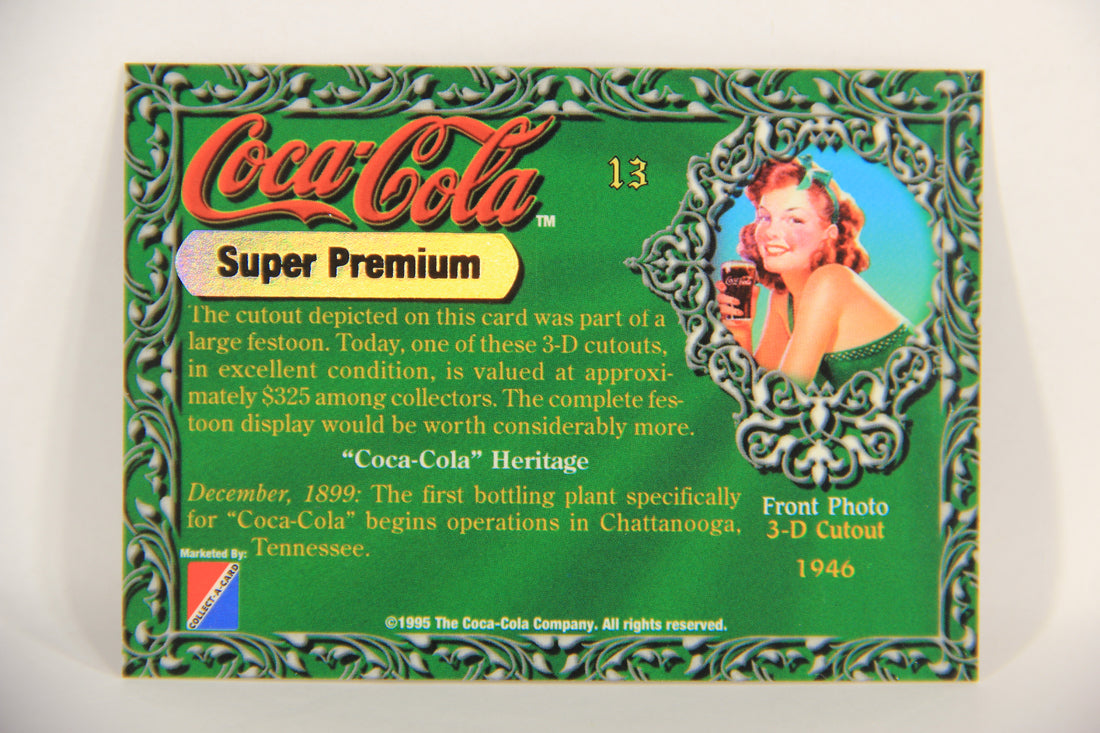 Coca-Cola Super Premium 1995 Trading Card #13 3-D Cutout 1946 L017763