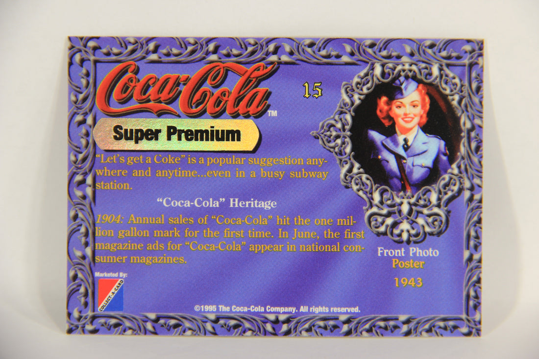 Coca-Cola Super Premium 1995 Trading Card #15 Poster 1943 L017765