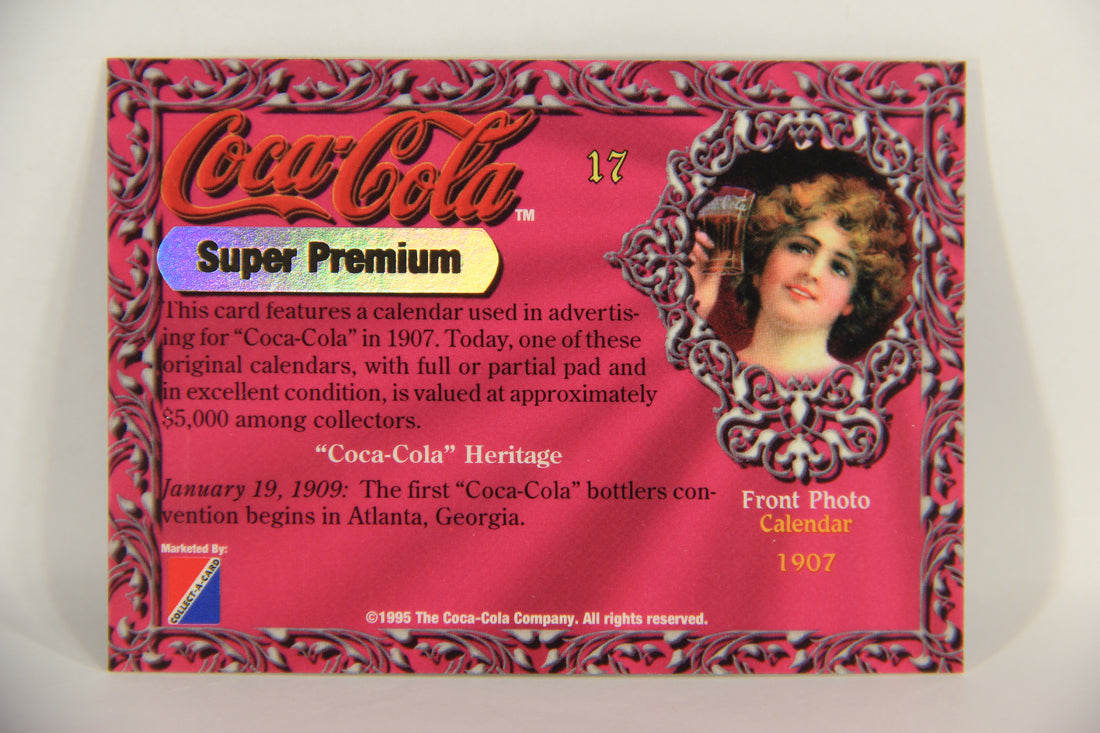 Coca-Cola Super Premium 1995 Trading Card #17 Calendar 1907 L017767