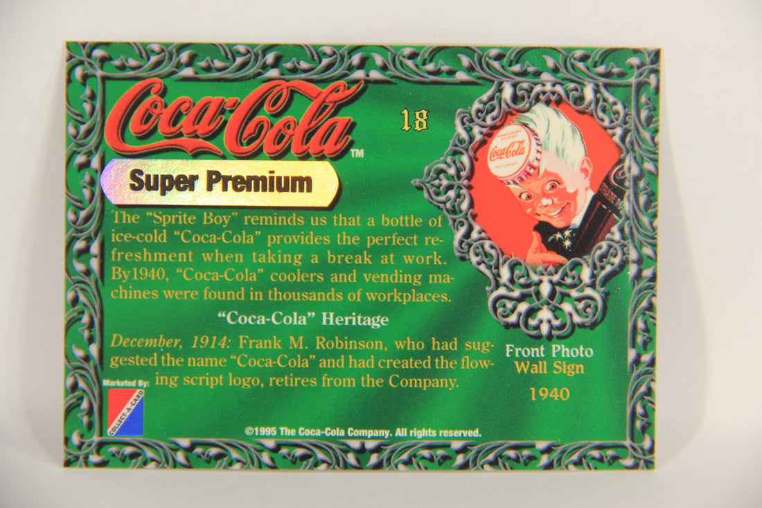 Coca-Cola Super Premium 1995 Trading Card #18 Wall Sign 1940 L017768