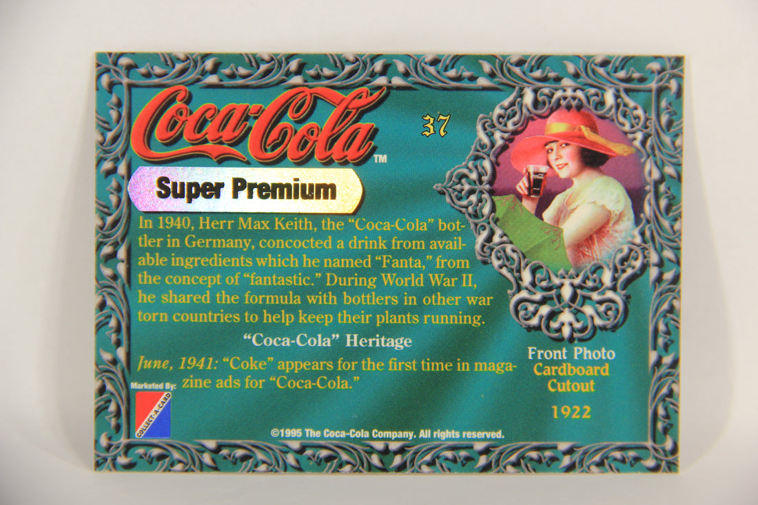 Coca-Cola Super Premium 1995 Trading Card #37 Cardboard Cutout 1922 L017787