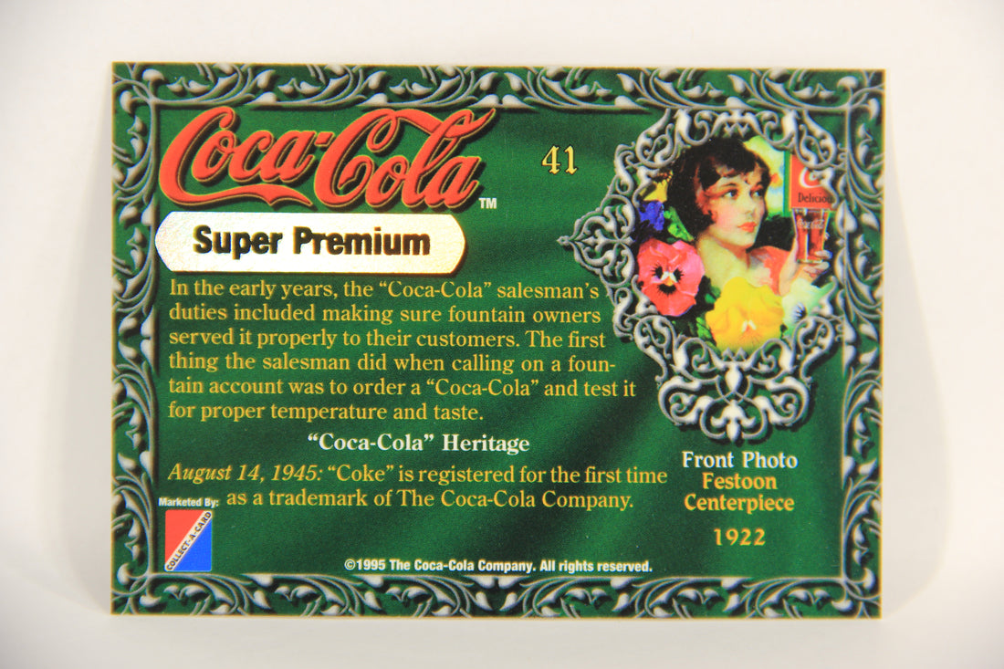 Coca-Cola Super Premium 1995 Trading Card #41 Festoon Centerpiece 1922 L017791