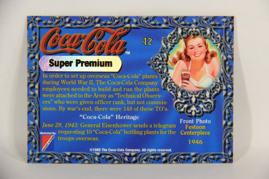 Coca-Cola Super Premium 1995 Trading Card #42 Festoon Centerpiece 1946 L017792