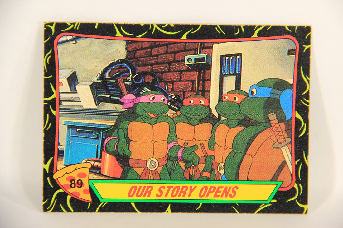 Teenage Mutant Ninja Turtles 2nd Series 1989 Trading Card #89 Our Story Opens L017811