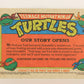 Teenage Mutant Ninja Turtles 2nd Series 1989 Trading Card #89 Our Story Opens L017811