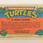 Teenage Mutant Ninja Turtles 2nd Series 1989 Trading Card #95 A New Caper L017817