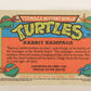 Teenage Mutant Ninja Turtles 2nd Series 1989 Trading Card #101 Rabbit Rampage L017823