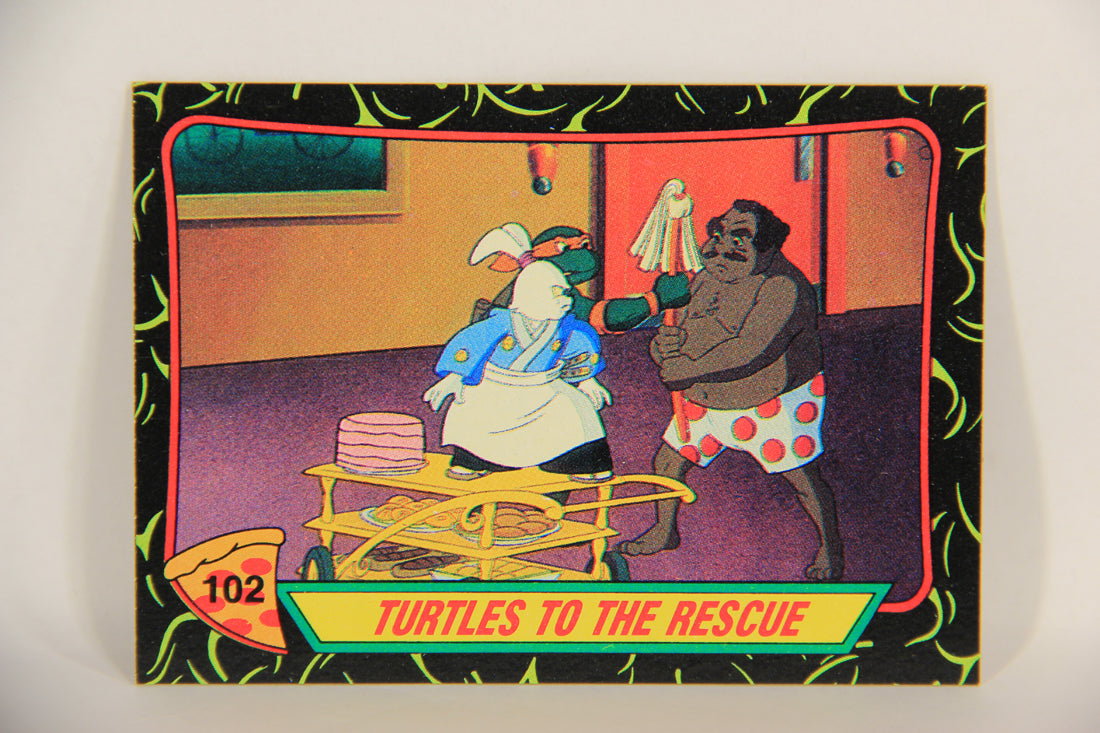 Teenage Mutant Ninja Turtles 2nd Series 1989 Trading Card #102 Turtles To The Rescue L017824