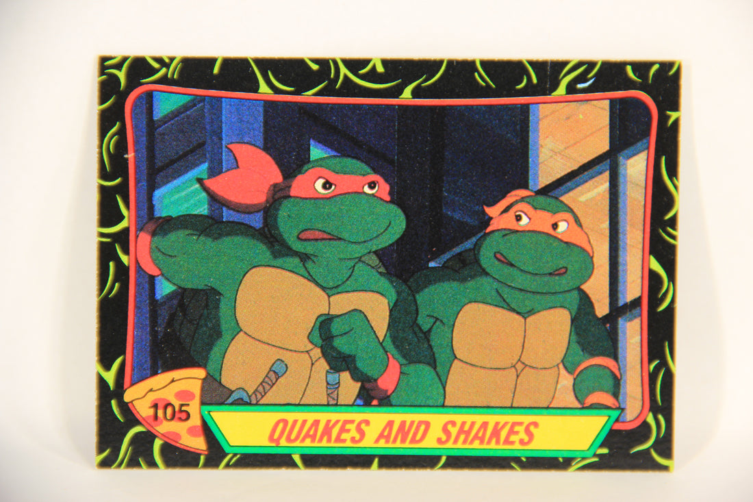 Teenage Mutant Ninja Turtles 2nd Series 1989 Trading Card #105 Quakes And Shakes L017827