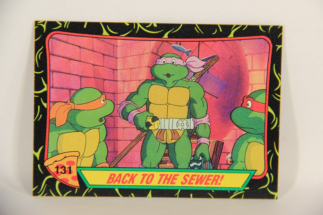 Teenage Mutant Ninja Turtles 2nd Series 1989 Trading Card #131 Back To The Sewer L017853