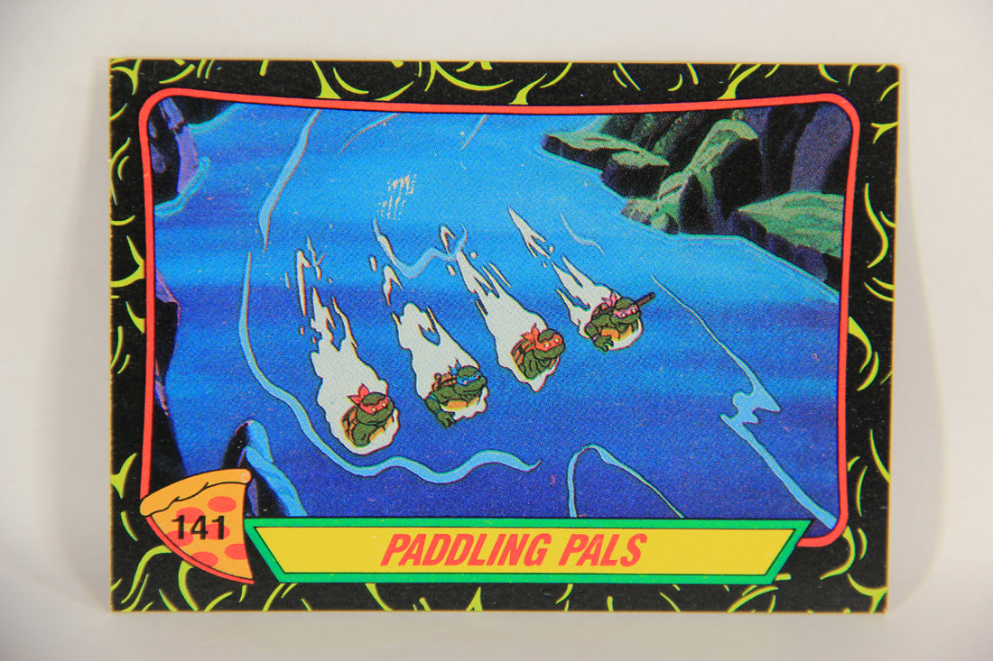 Teenage Mutant Ninja Turtles 2nd Series 1989 Trading Card #141 Paddling Pals L017863