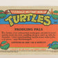 Teenage Mutant Ninja Turtles 2nd Series 1989 Trading Card #141 Paddling Pals L017863