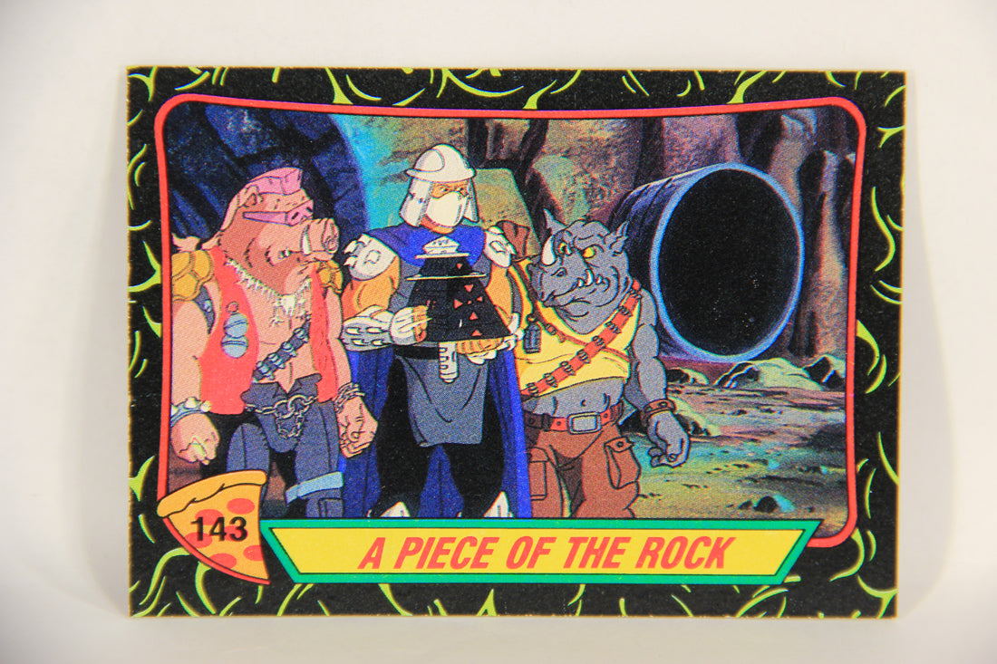 Teenage Mutant Ninja Turtles 2nd Series 1989 Trading Card #143 A Piece Of The Rock L017865