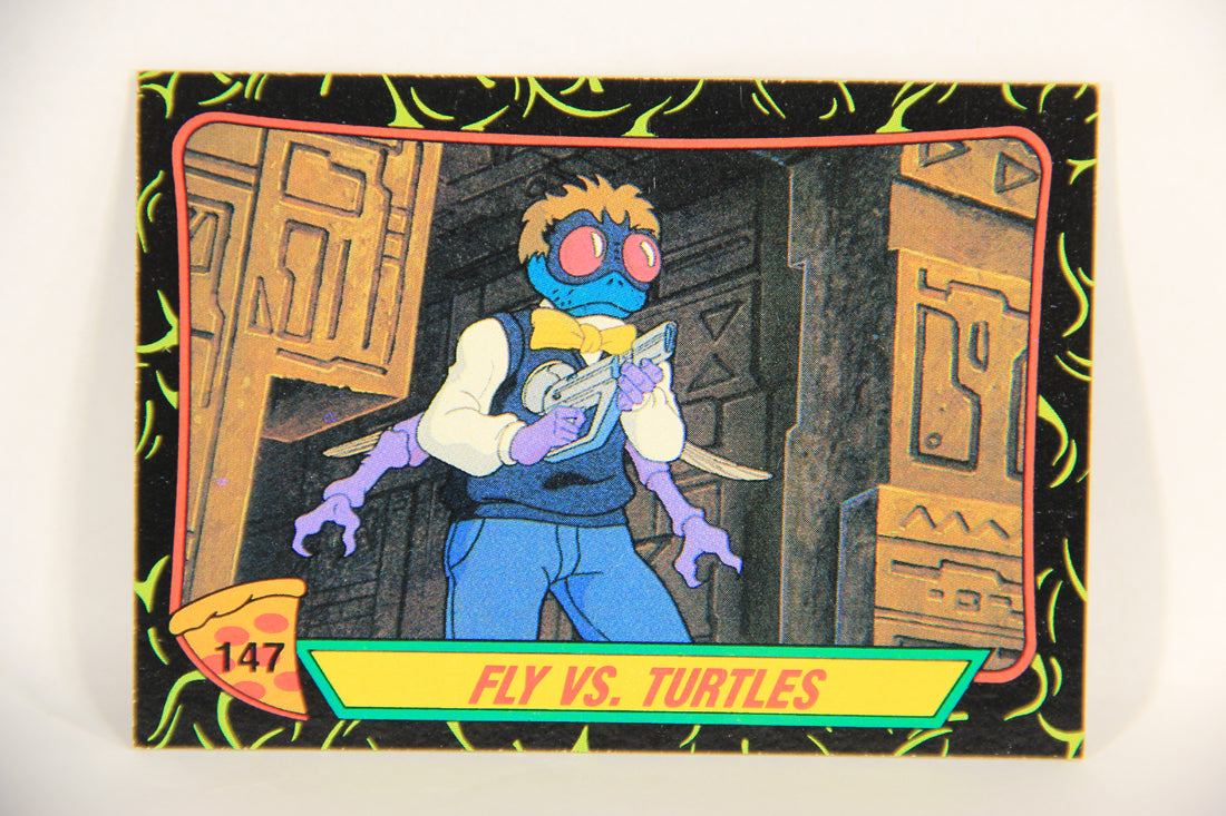 Teenage Mutant Ninja Turtles 2nd Series 1989 Trading Card #147 Fly Vs. Turtles L017869