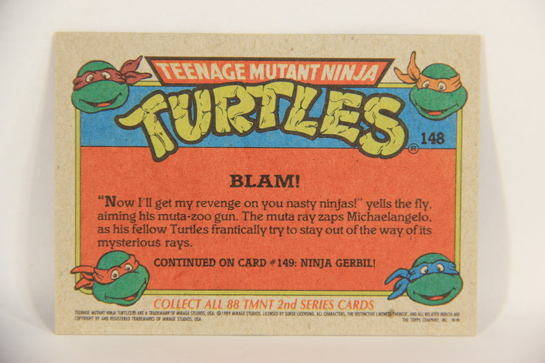 Teenage Mutant Ninja Turtles 2nd Series 1989 Trading Card #148 Blam L017870