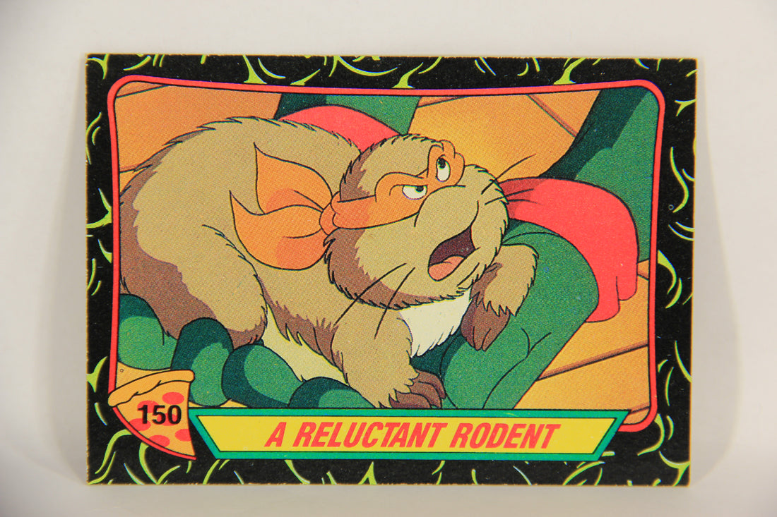 Teenage Mutant Ninja Turtles 2nd Series 1989 Trading Card #150 A Reluctant Rodent L017872