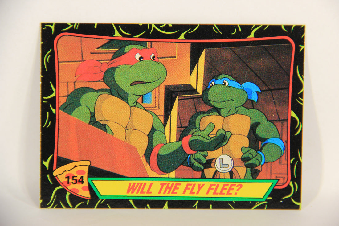 Teenage Mutant Ninja Turtles 2nd Series 1989 Trading Card #154 Will The Fly Flee L017876